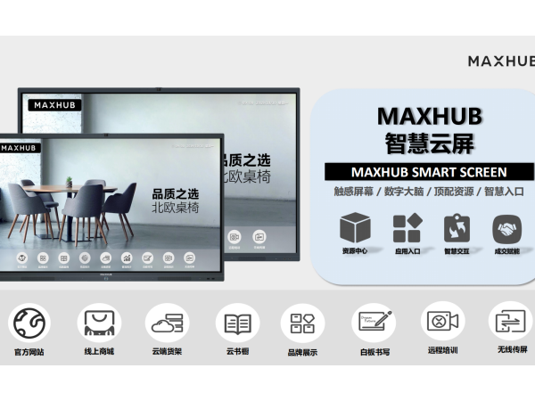 MAXHUB門店智慧雲屏雲端貨架，打造線下門店沉浸式購物體驗！